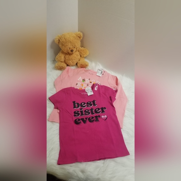 The Children's Place Other - Two cute tees one short sleeve other long sleeve colors are hot pink,light pink